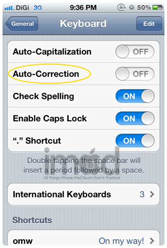 disable-auto-correction