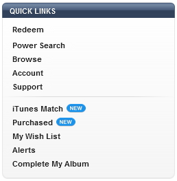 itunes match menu