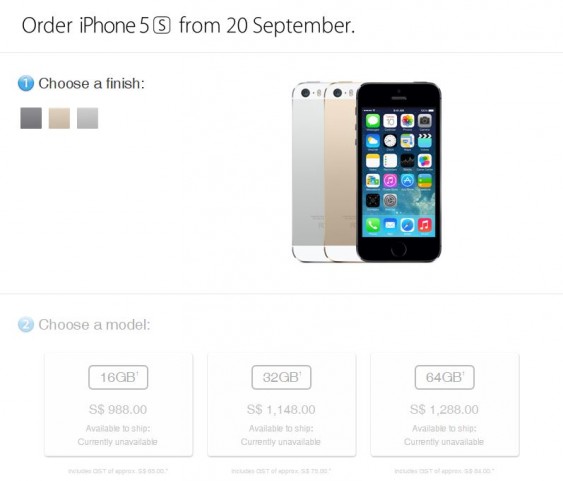 Pre-order iPhone 5S