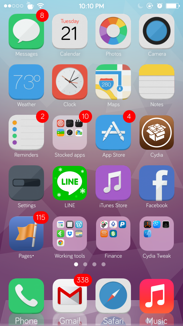 iOS 8 Infinity