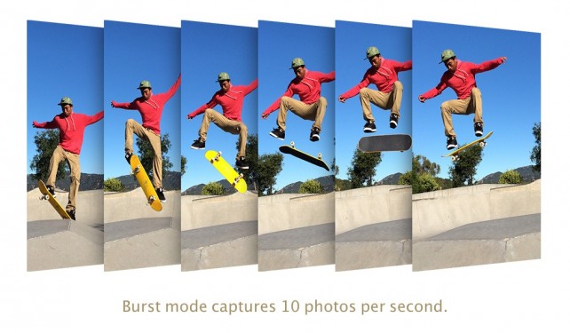 iPhone 5s burst mode