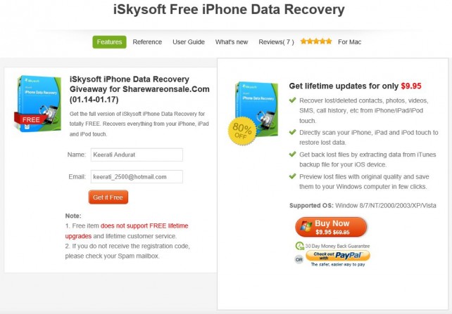 iSkysoft Free iPhone Data Recovery (1)