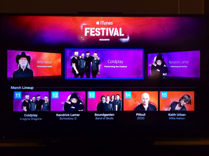 iTunes Festival SXSW apple tv