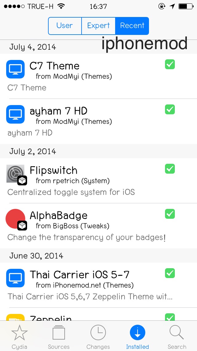 cydia-recent