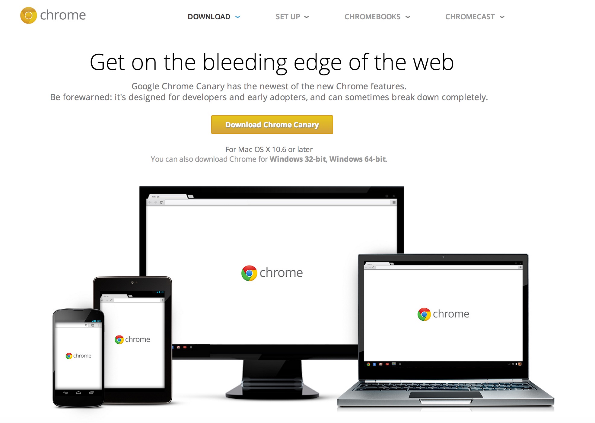 google cheome canary