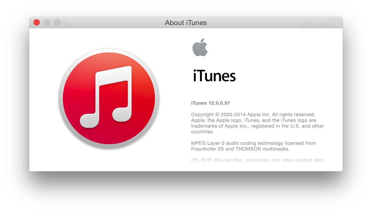 itunes 12 build 97