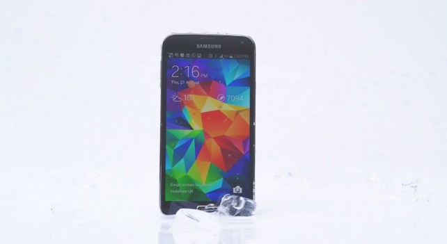 s5 ice bucket challenge