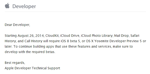 apple cloudkit warning