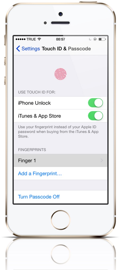 ios 8.0.1 touch id