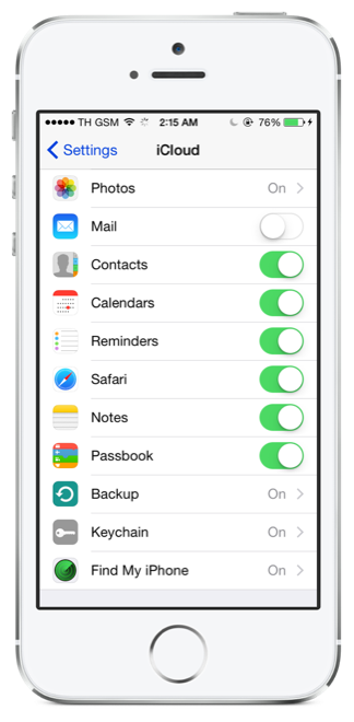 ios8 icloud