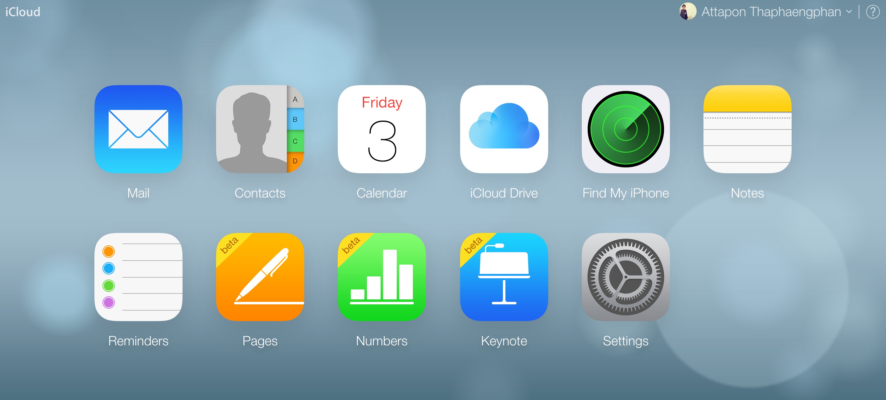 icloud setting 