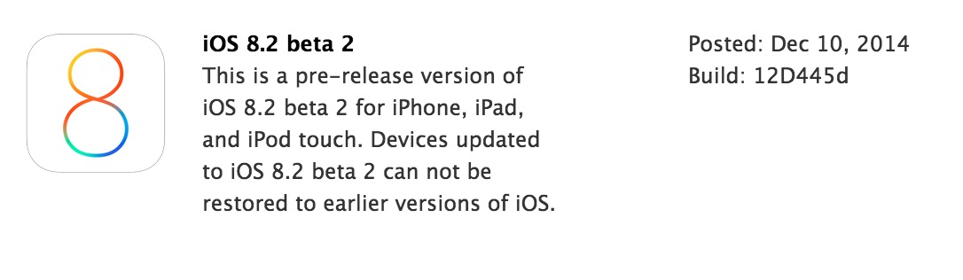 ios 8.2 beta 2