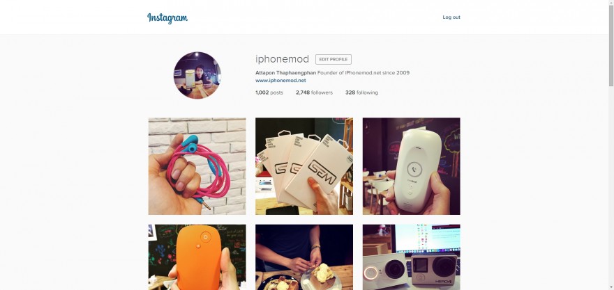 instagram อัปเดตหน้าเว็บ