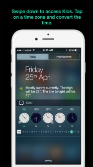 Klok - Time Zone Converter Widget - 1
