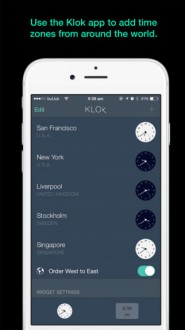 Klok - Time Zone Converter Widget - 2