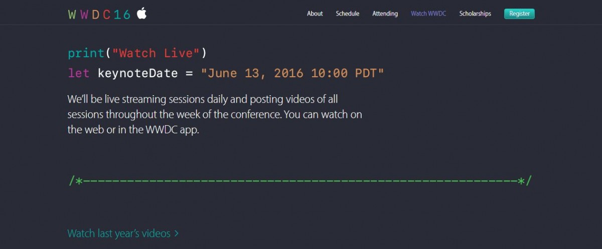 WWDC16