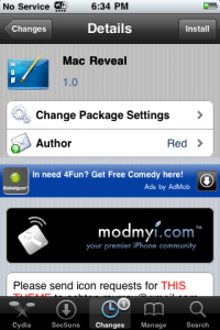 Mac Reveal - WinterBoard ธีมไอโฟน