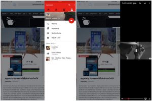 YouTube รองรับการแบ่งหน้าจอ Split View และ Slide Over