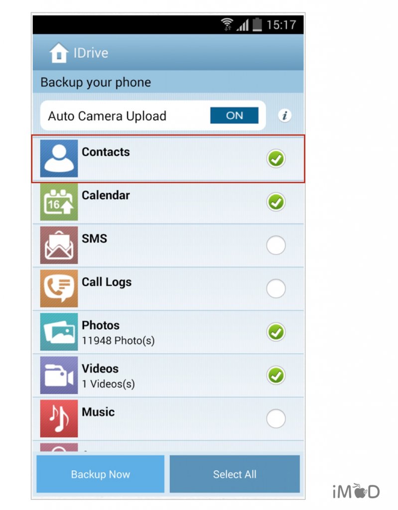 idrive-contact-backup
