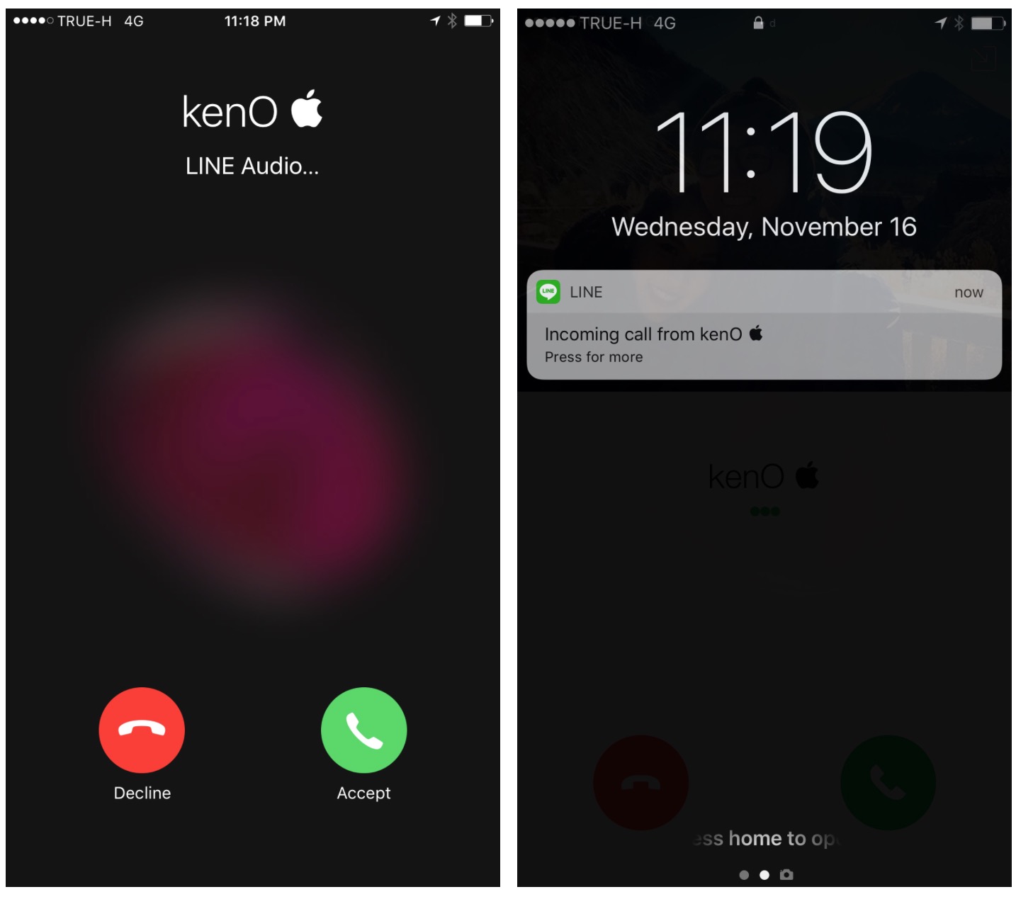 line integrated call vs line call