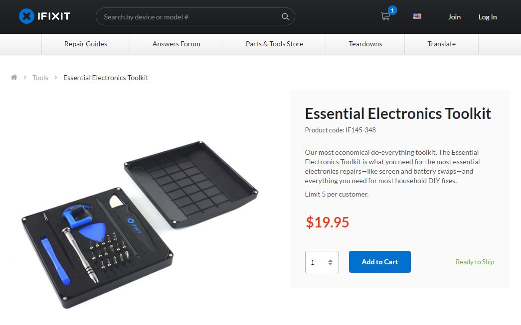 Essential Electronics Toolkit - 1