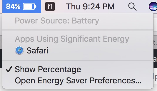 macos 10.12.2 battery remain missing