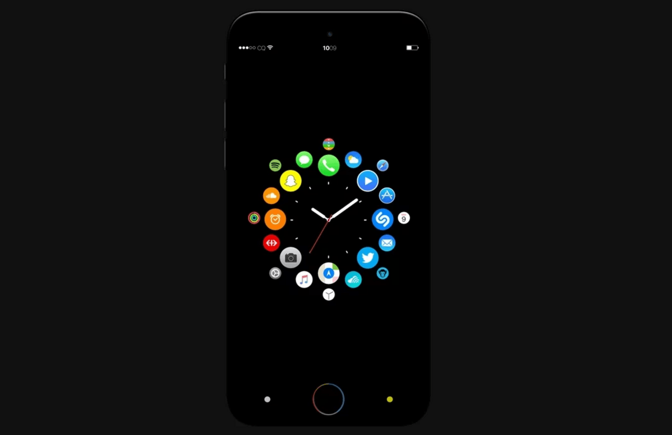 Ios Circular Pattern ชมวิดีโอแนวคิด iOS 11 Circular UI - iPhoneMod