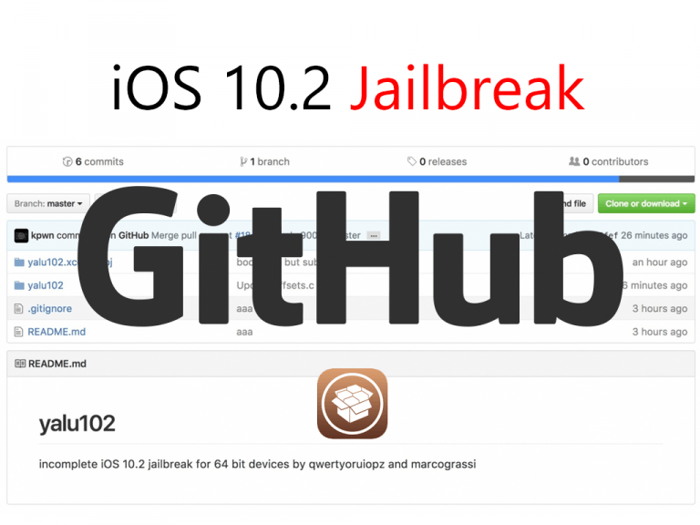 Source Code ของ iOS 10.2 Jailbreak ถูกโพสต์ใน GitHub แล้ว