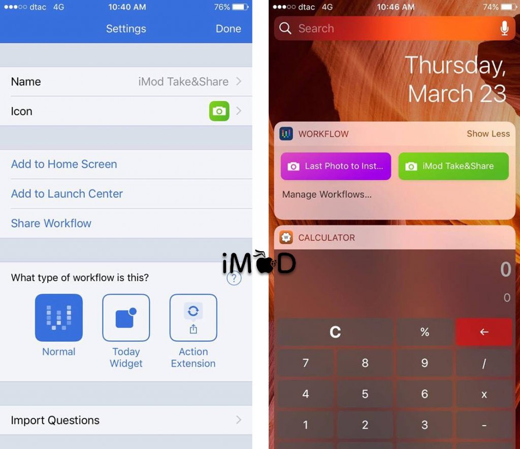 Apple ซื้อแอป Workflow และปล่อยให้ดาวน์โหลดฟรีใน App Store