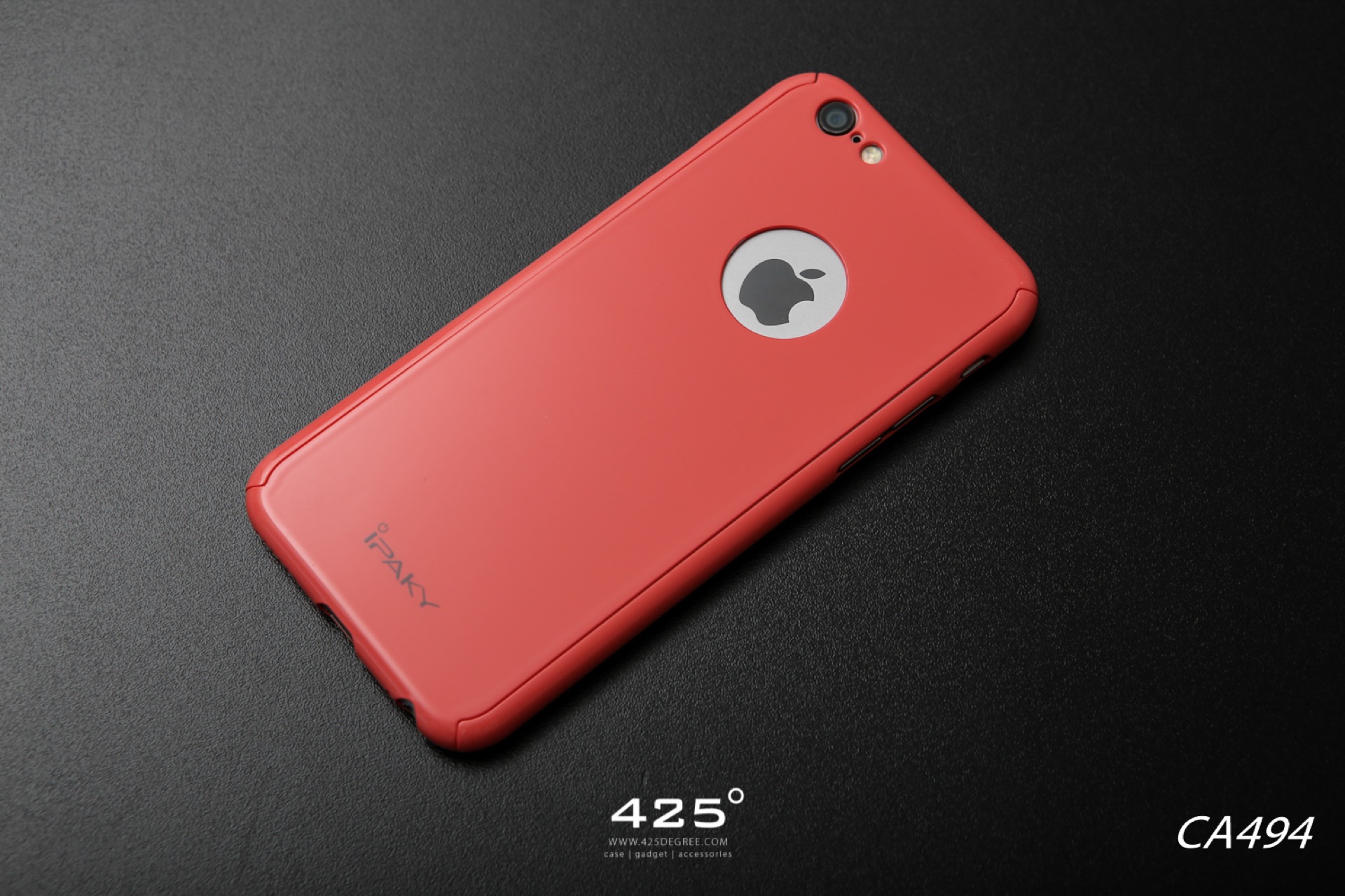 iPaky 3 in 1 ( Logo ) Pastel Case red