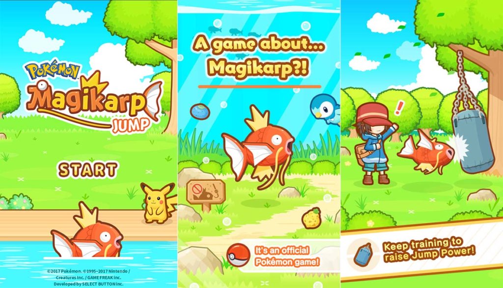 Pokémon Magikarp Jump เกมโปเกมอนปลากระโดดสูง โปเกมอนน่ารัก น่าเล่น โหลดฟรี
