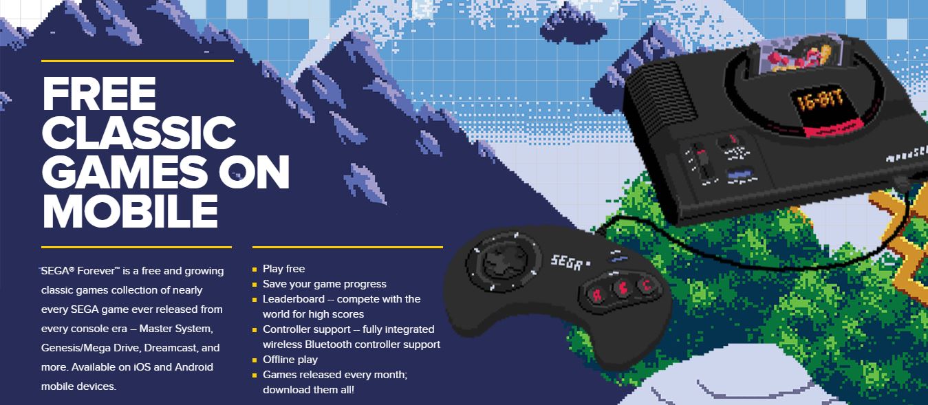 SEGA รวมเกมคอนโซลเก่า