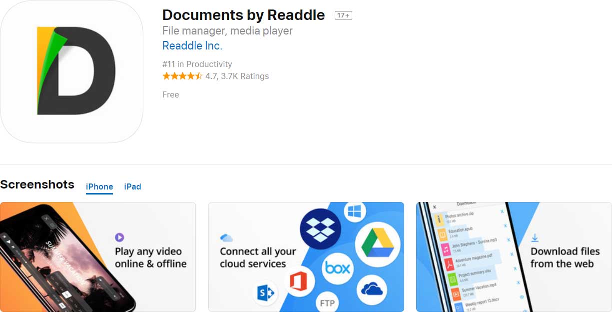 App Documents By Readdle Content1