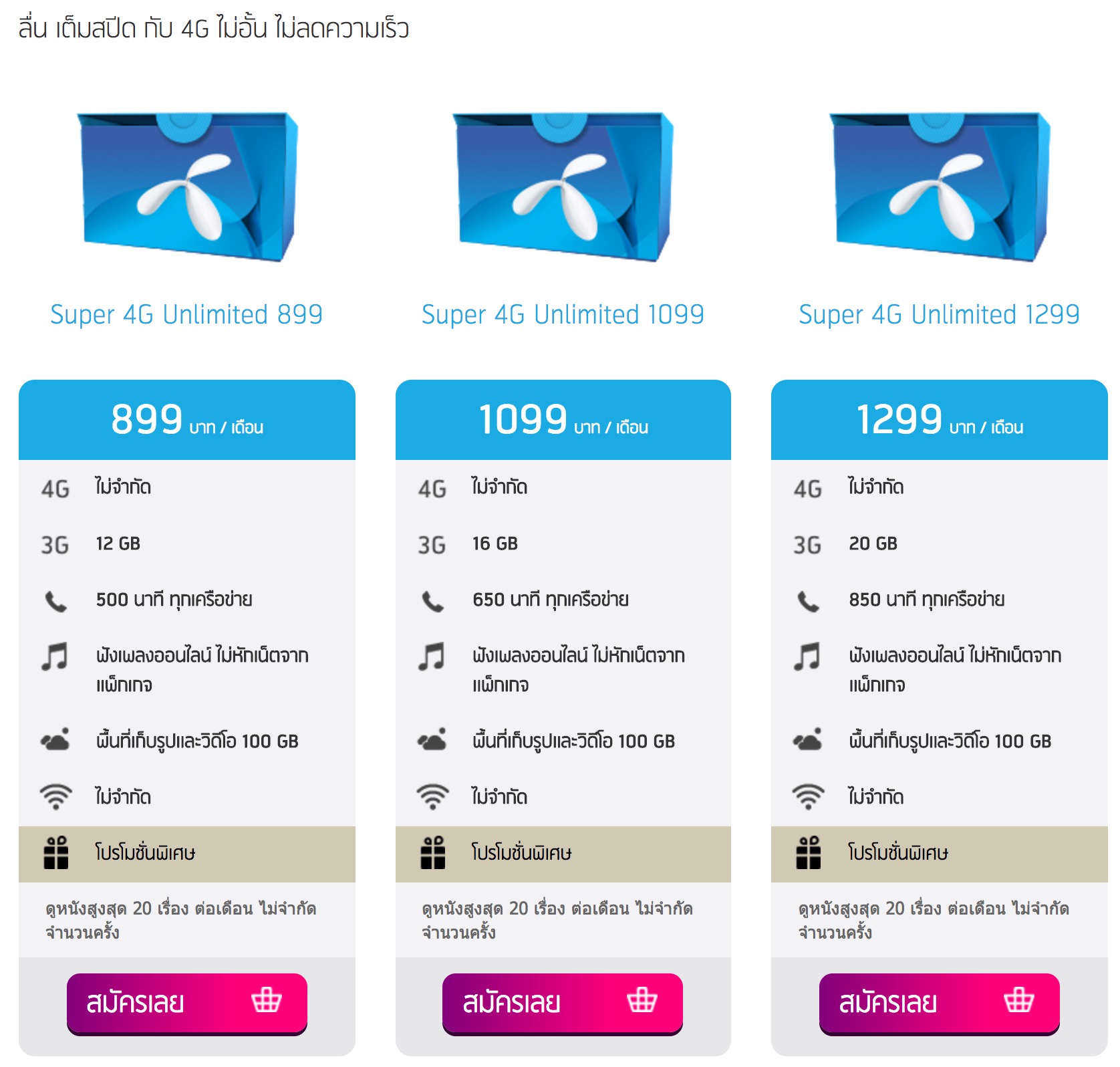 Dtac Super 4g Unlimited