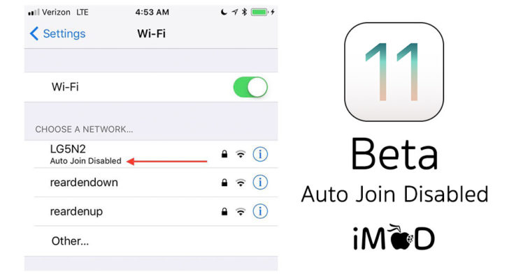 Ios11 Beta Wifi Disable