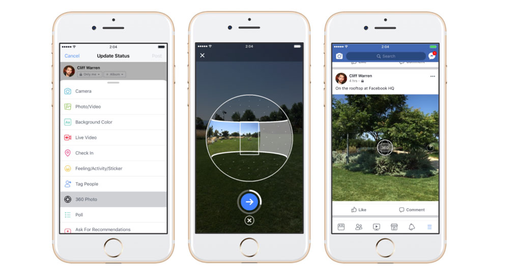 Facebook 360 Degree Photo