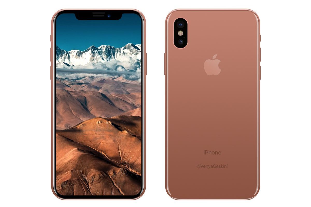 Iphone 8 Dummy Copper Renders