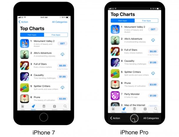 Apple อาจตัดพื้นที่ Navigation Bar ออกใน iPhone 8
