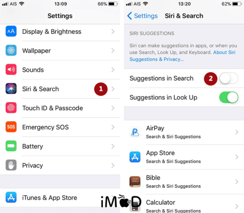 21.close Siri Search Save Battery Ios 11