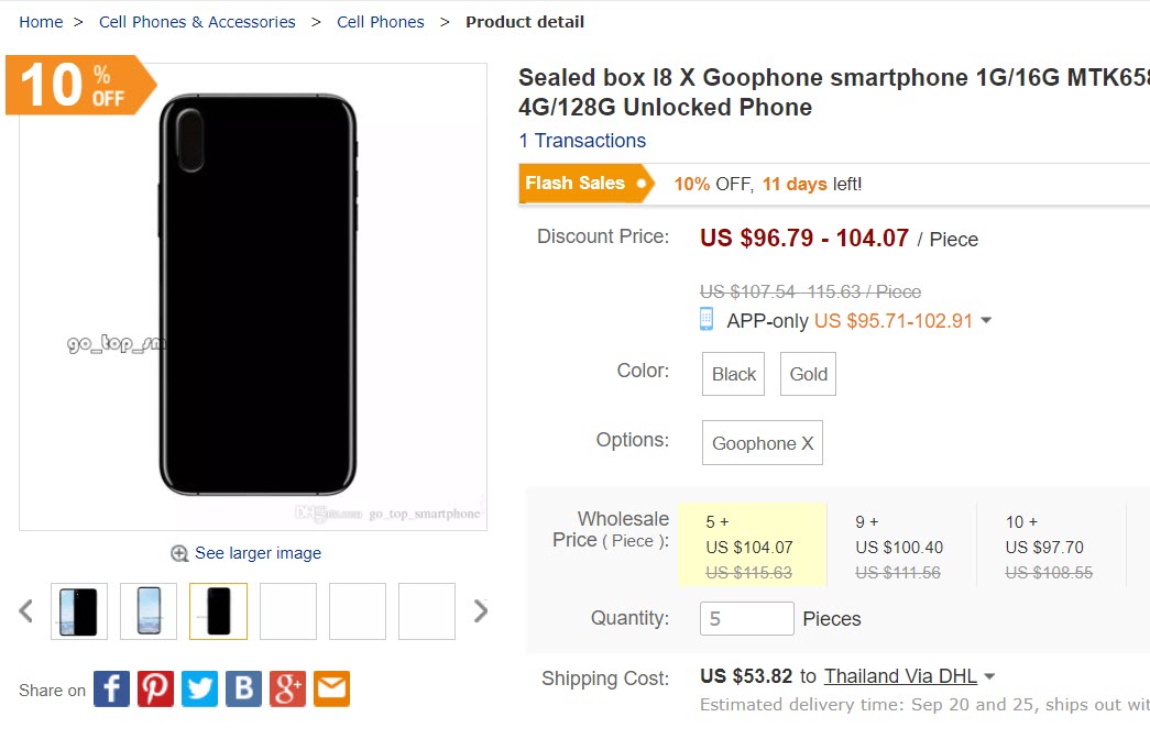 Goophonei8x Fake Iphone X 3