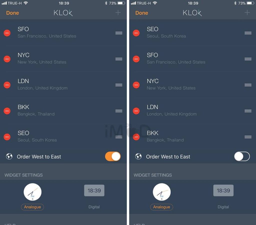 Klok Widget 6