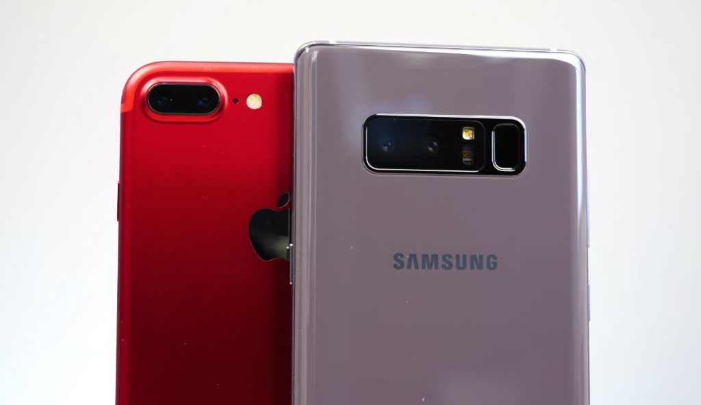 Note 8 Vs Iphone 7 Plus Speed Comaparison 11