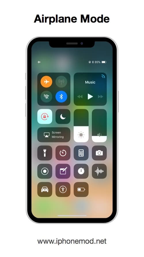 Airplane Mode Iphone X Ios11
