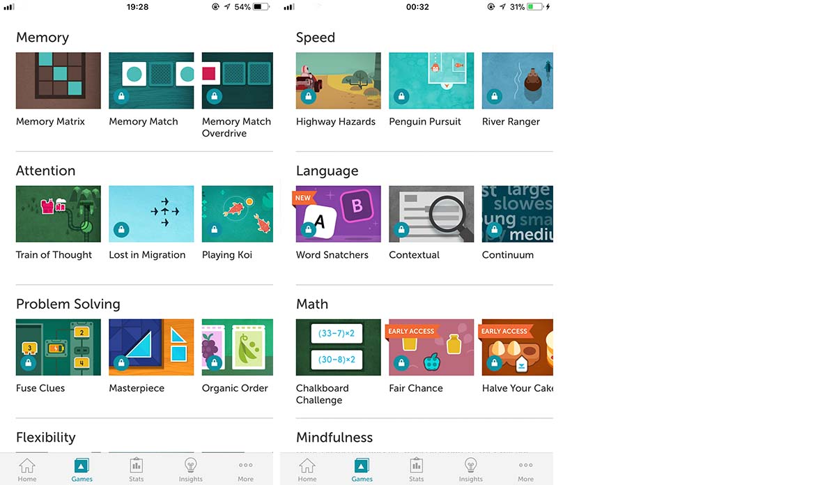 App Lumosity Content11