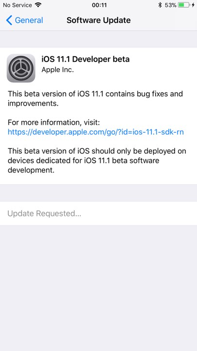 Ios11 1 Beta 1 1