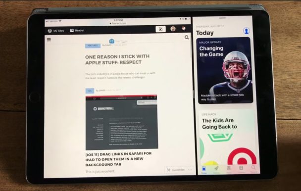 Multitasking Using Snapview ตัวอย่างการใช้ Multitasking ใน iOS 11 ด้วยมือเดียวเพื่อเปิดใช้ 3 แอปที่ ...