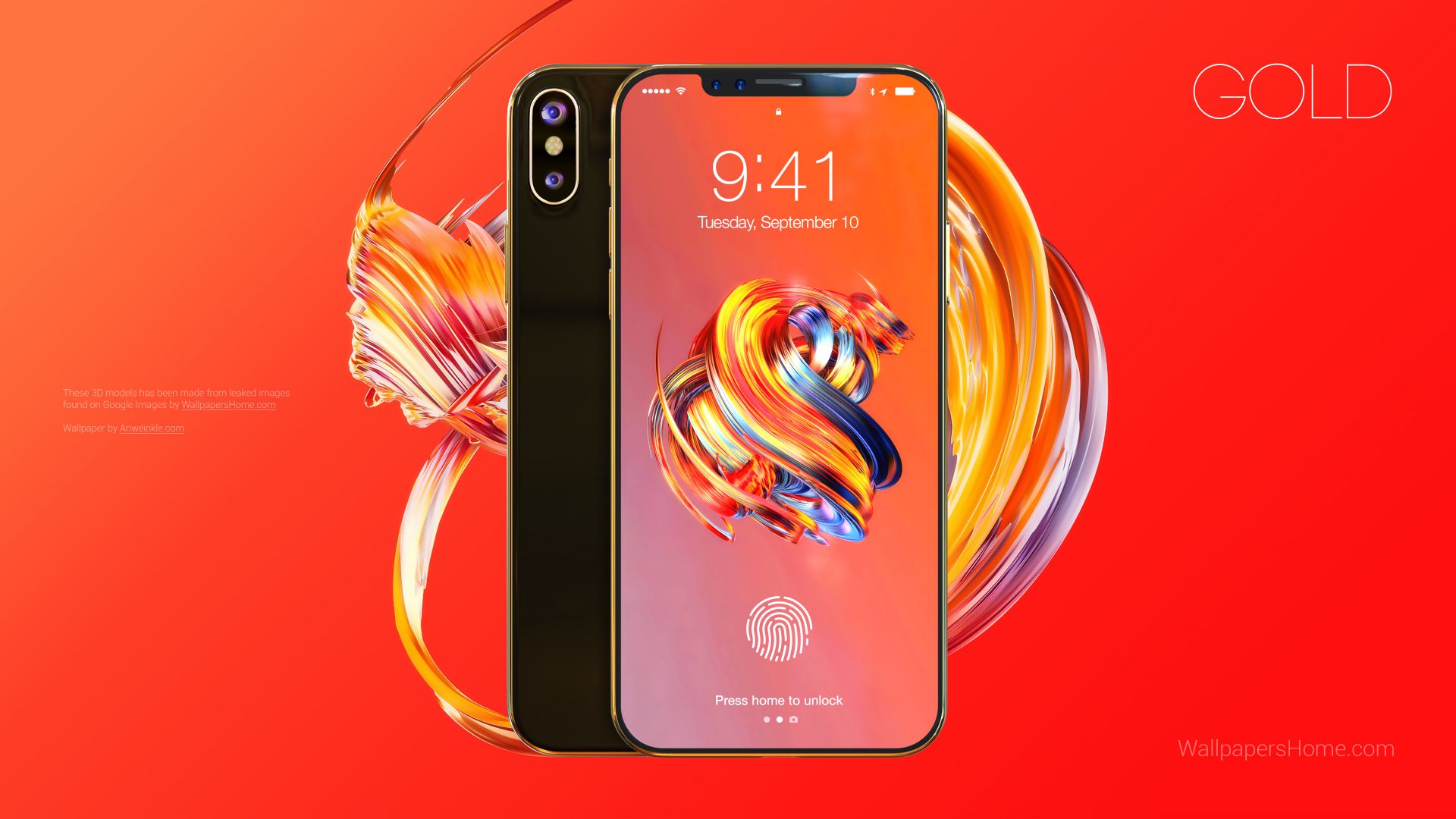 Iphone X Renders Gold