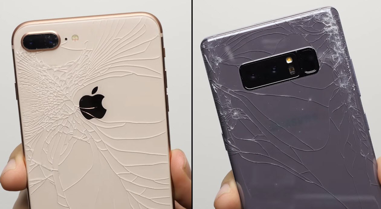 Iphone8plus Galaxynote8 Droptest 2