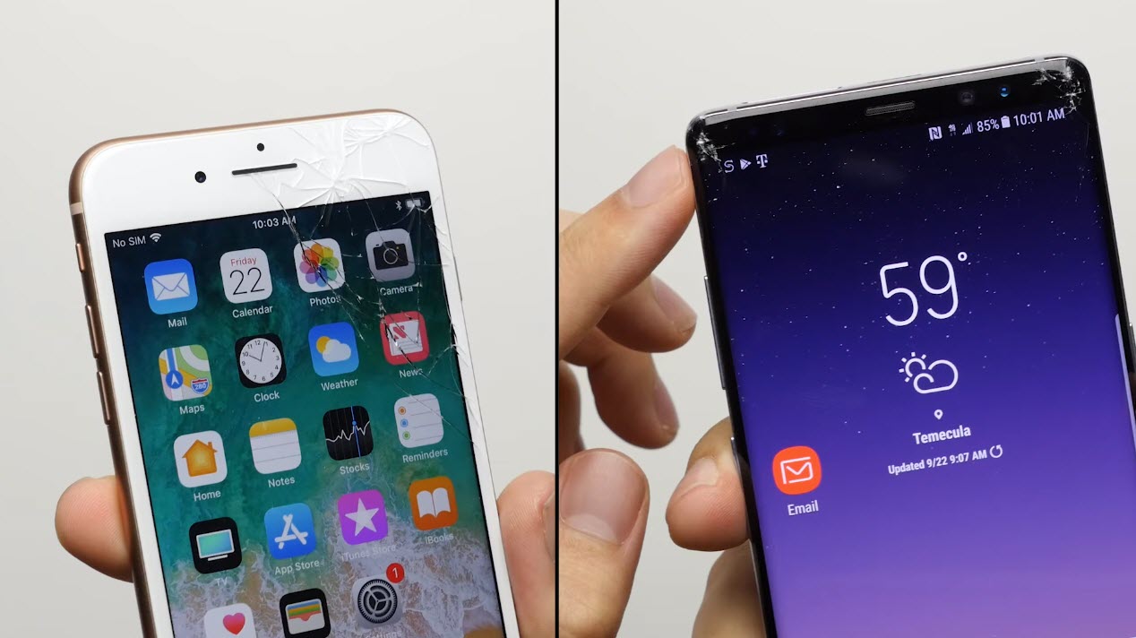 Iphone8plus Galaxynote8 Droptest 5