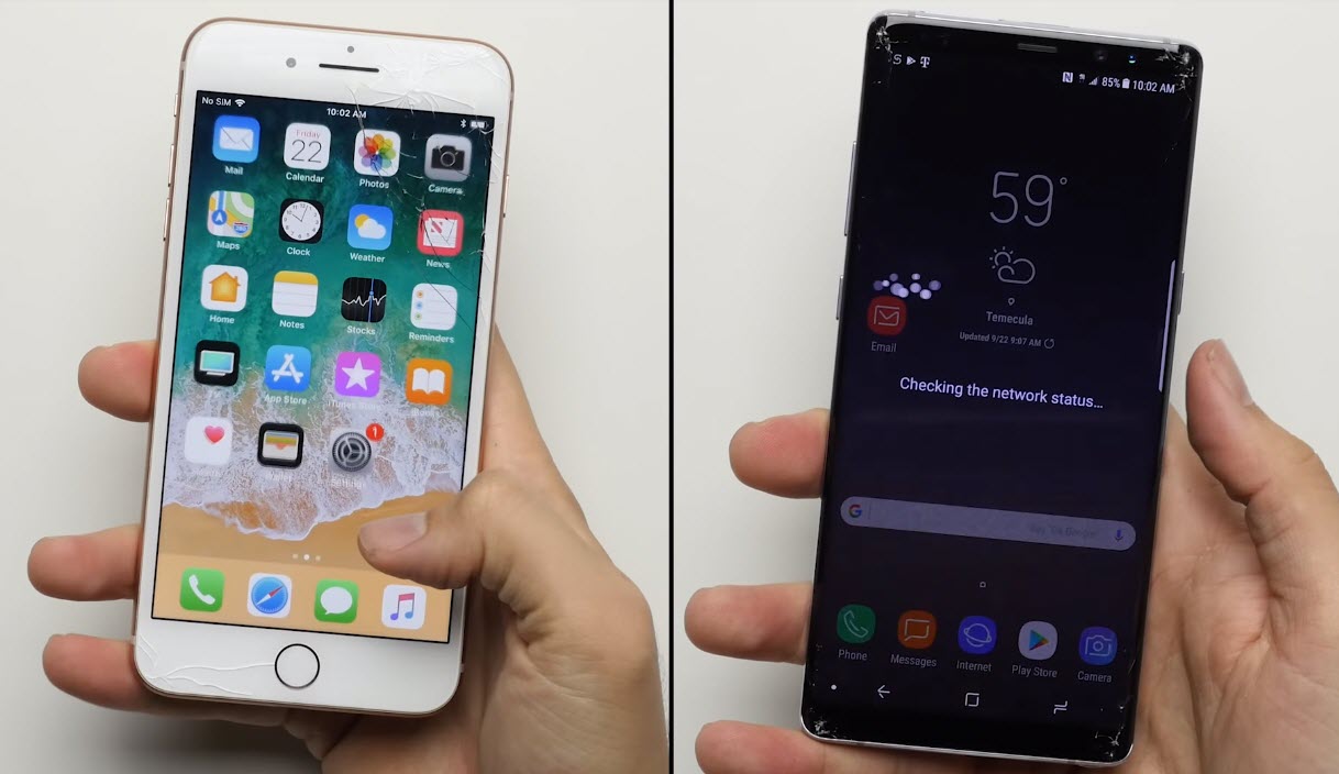 Iphone8plus Galaxynote8 Droptest 6